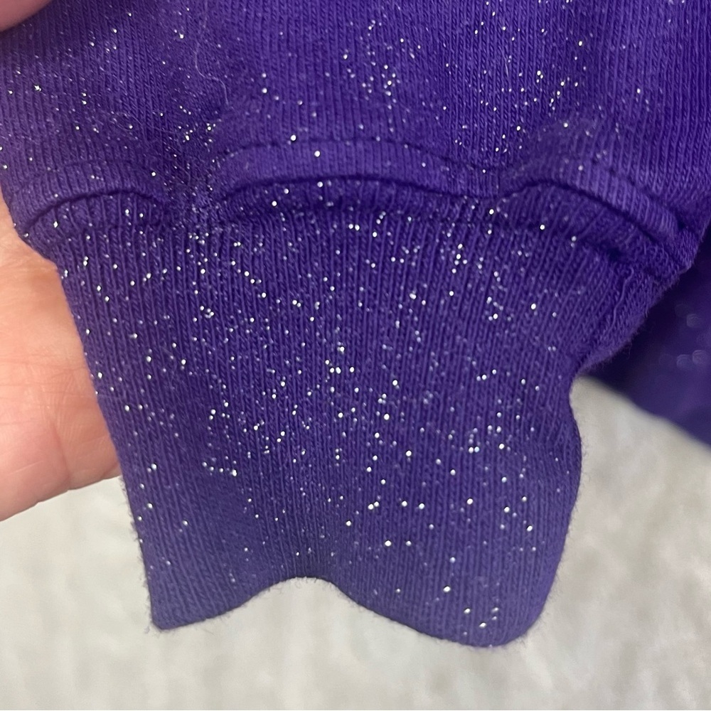 Disney Spirit Jersey Hocus Pocus Sz XS Purple Sparkly Oversized Villanspell - Picture 4 of 16
